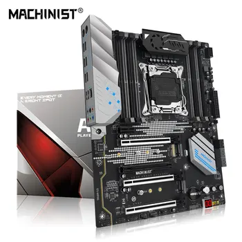 Makinist X99 MR9S anakart LGA 2011-3 destek Xeon E5 V3/V4 serisi işlemci NVME M.2 M.2 USB 3.0 dört kanal 8 bellek yuvası