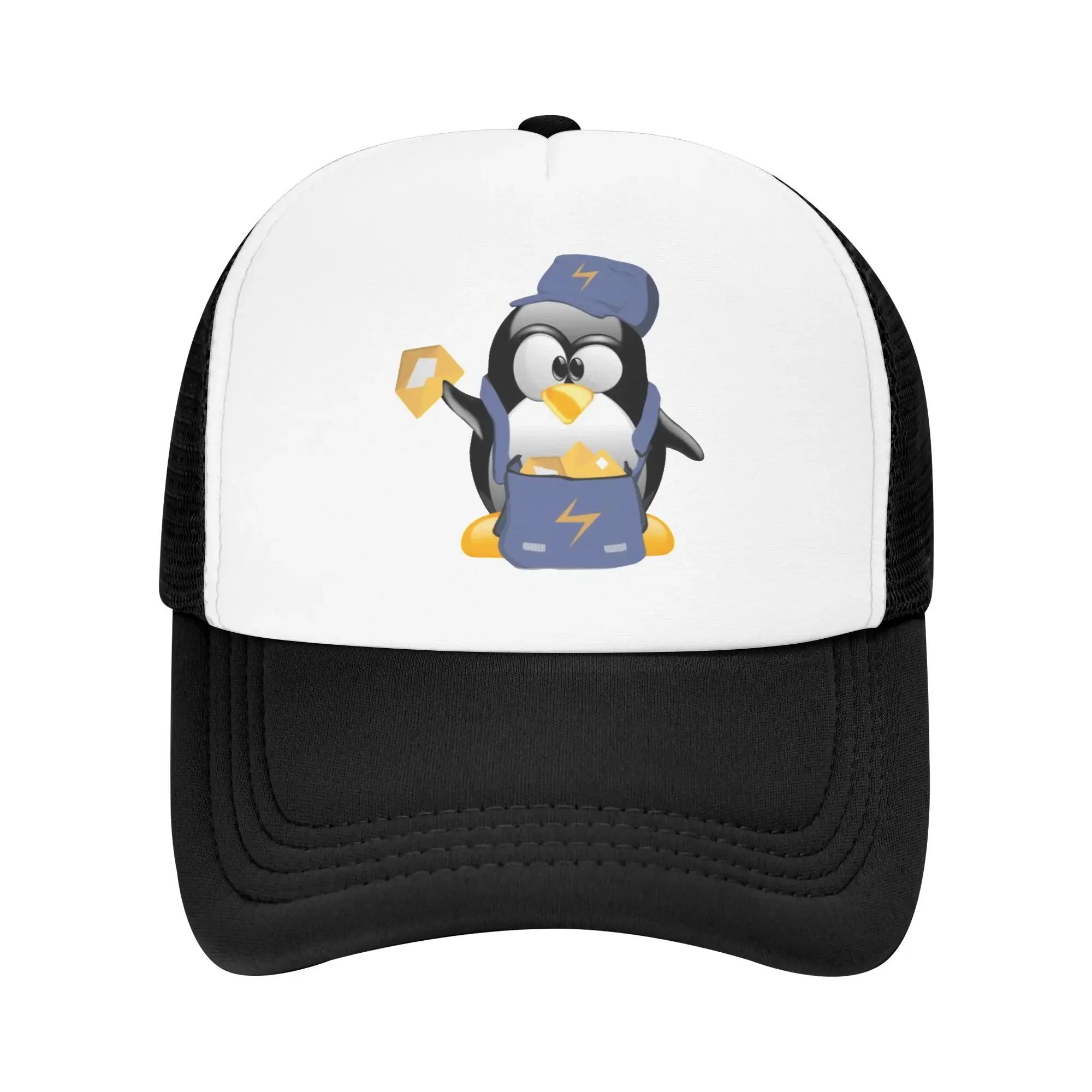 New Tux Penguin  Sun Hats Casual Baseball Cap Summer Linux  Trucker Hat Sun Visor Running Hippie Snapback Cap Men Women Baseball
