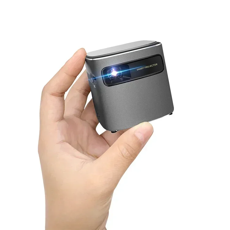 2026 Premium 2026 PTD-D048C Smart Projector Full Hd Home Theater 4K Phone Portable Pico Cube LED Android 7 Wireless Movie Mini P