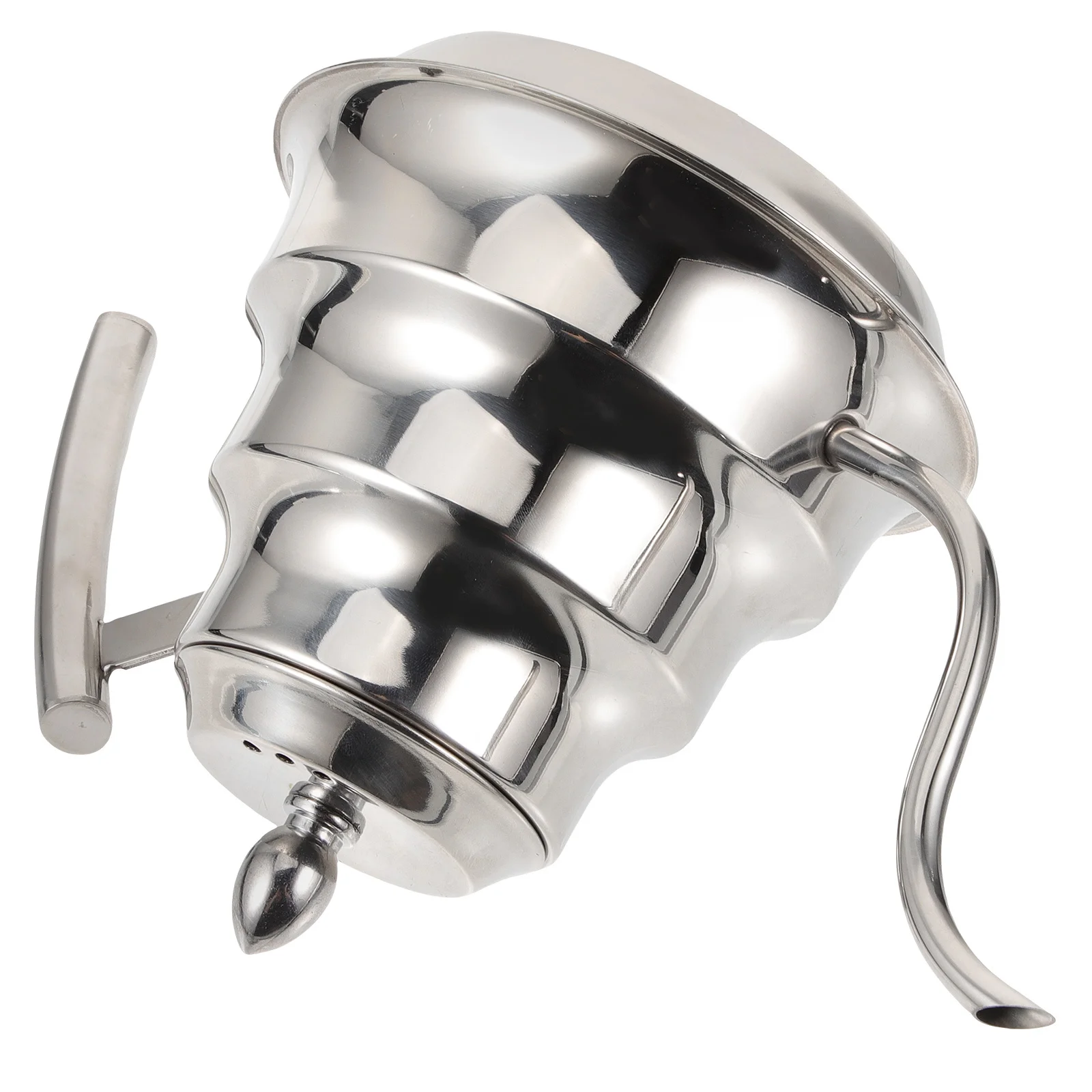 

1.2L Stainless Steel Tea Kettle Ergonomic Handle Strainer for Hot Water Coffee Oatmeal Soup Kitchen Stovetop Kettle