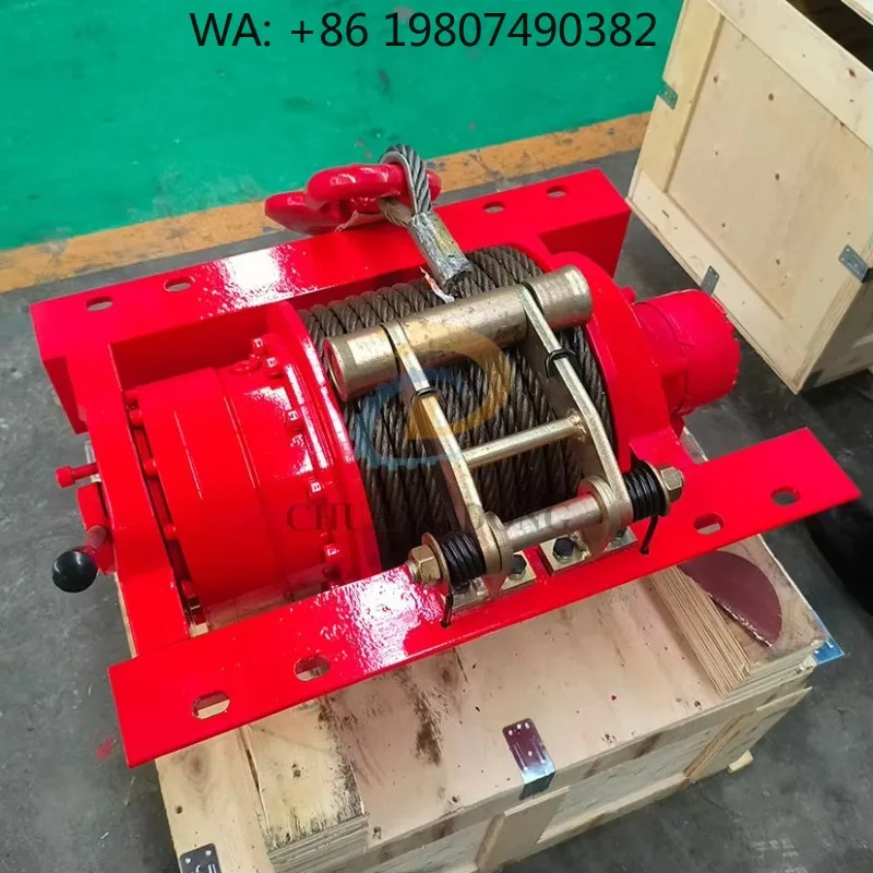 Multi-Ton Hydraulic Flatbed Recovery Winch 5–10 Ton / 10000–30000Lbs, Smooth Cable Pulling Gear for Heavy Duty Wrecker Tow Truck