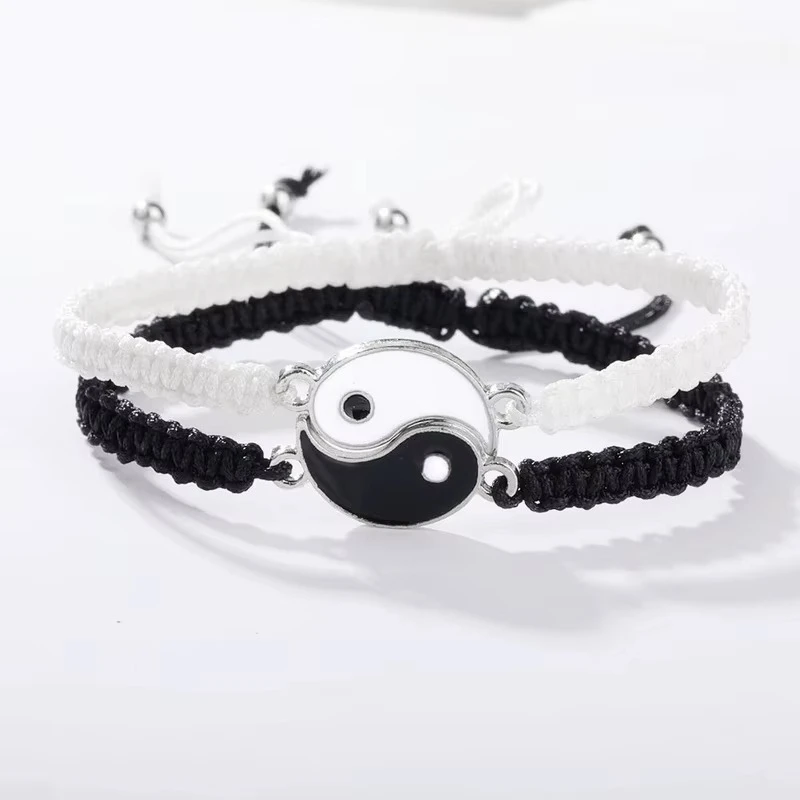 Yin-Yang Adjustable Couple Bracelet Set — product information 1
