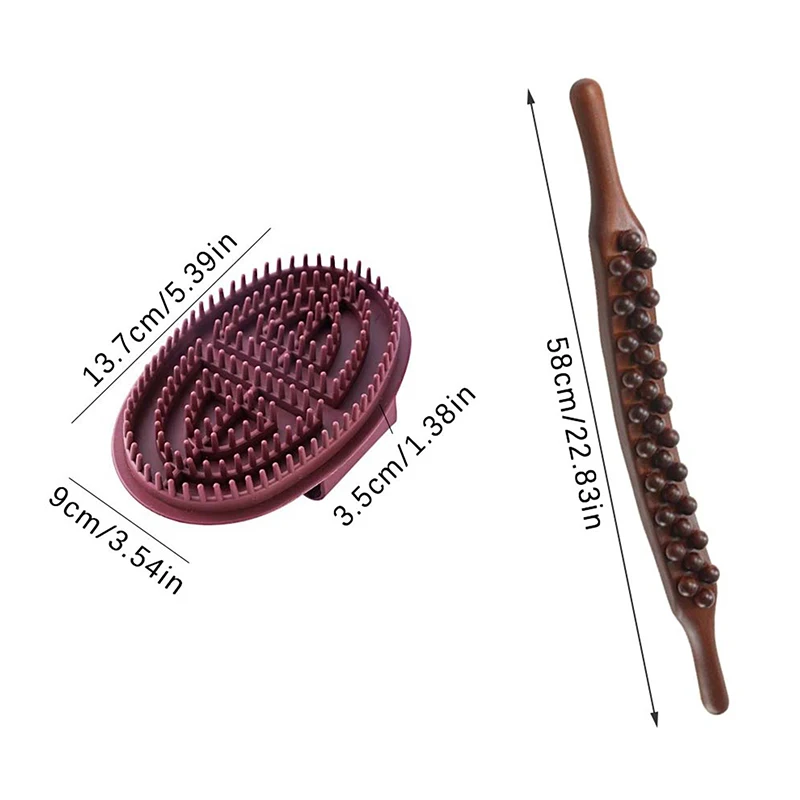 Meridian Brush para Massagem, Massageador Corporal Rivet, Ferramenta Guasha, Stovepipe Emagrecimento, Melhorar a Imunidade, Presente de Saúde