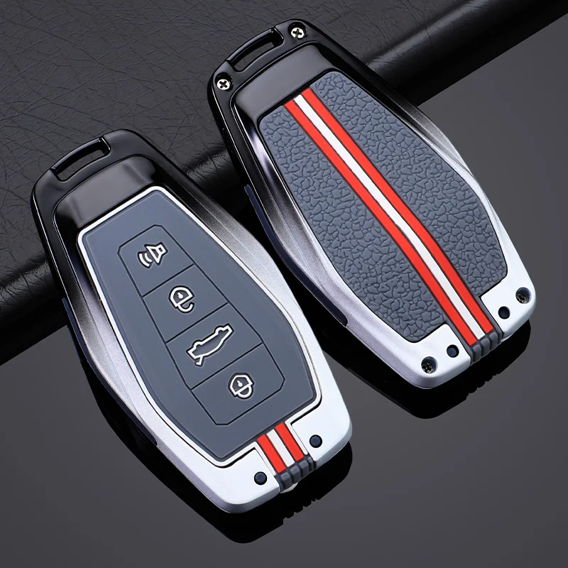 Zinc Alloy Car Key Case Cover Shell for Geely Okavango Coolray Atlas Monjaro Tugella Emgrand GT S Proton X50 X70 Car Accesoies