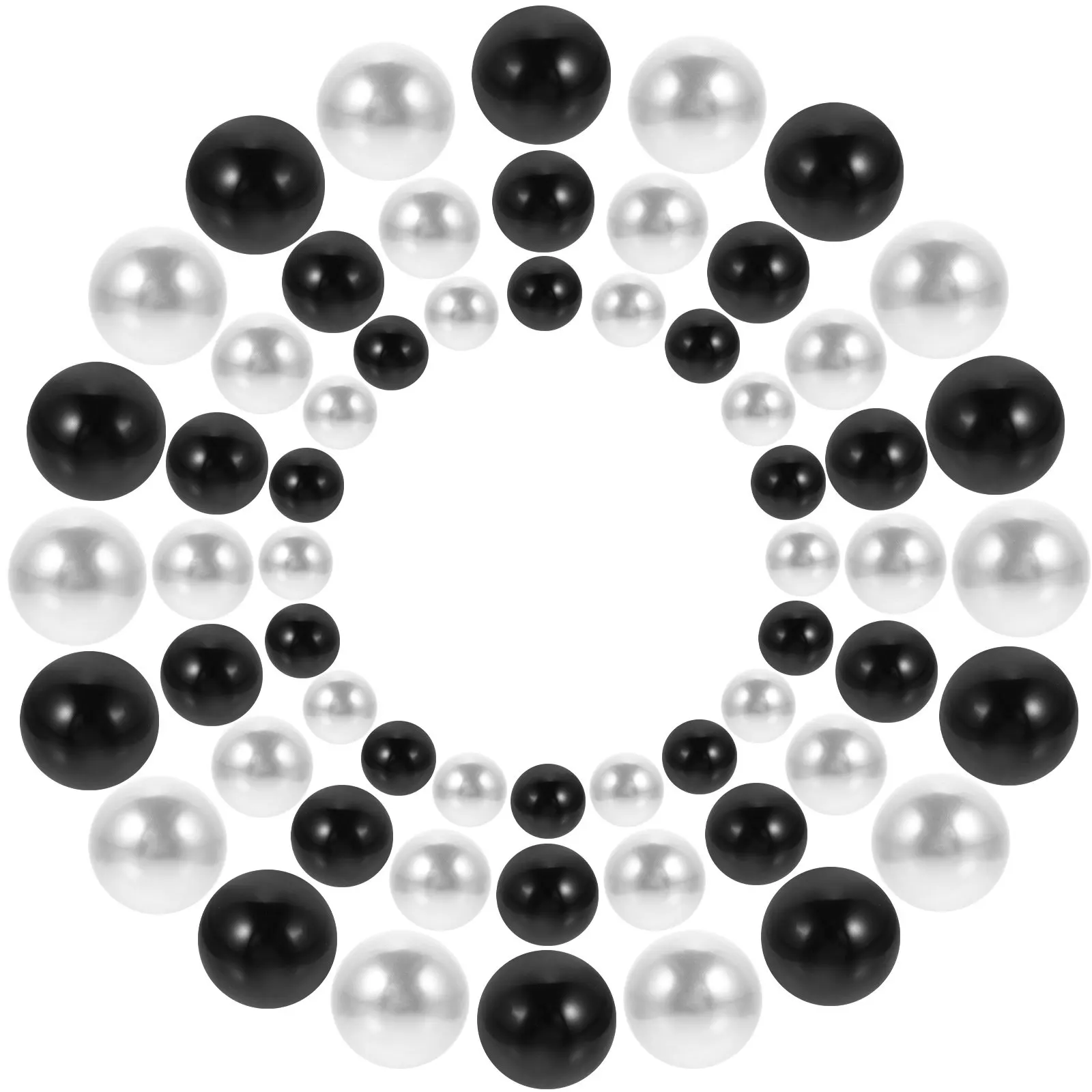 400Pcs Floating Fake Pearl Vase Filler Clear Water Pearls No Hole Decorative Vase Decor Filler Wedding Bridal Shower Shower
