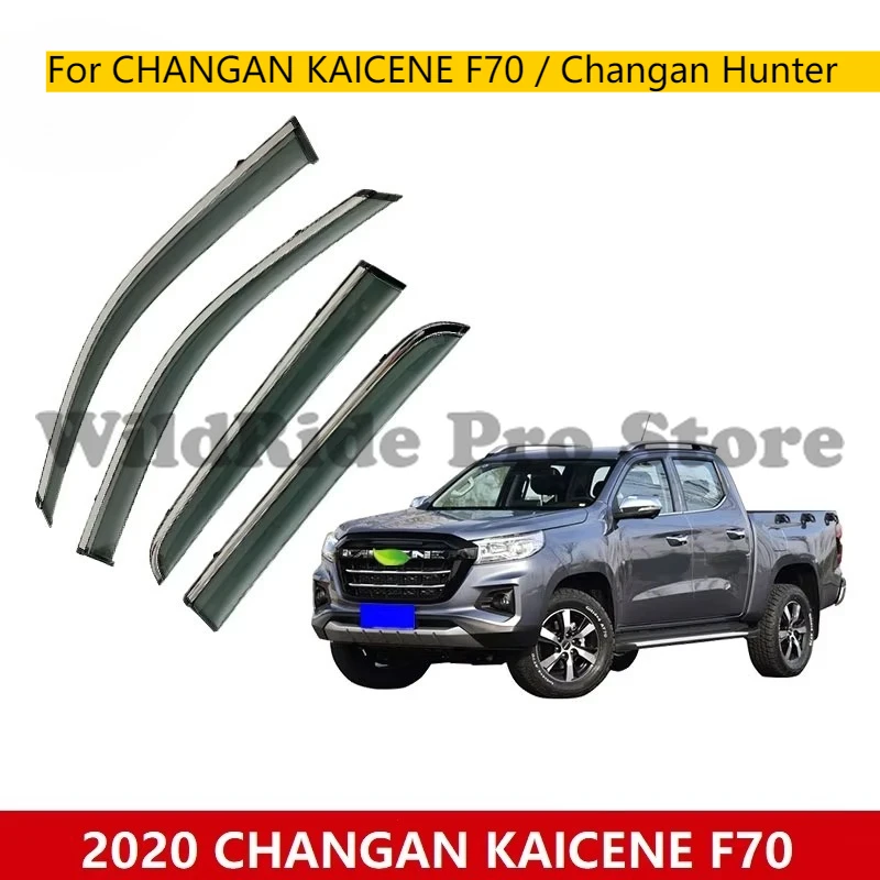 

Window Visor for CHANGAN KAICENE F70 / Changan Hunter / Landtrek Car Injection Window Wind Deflectors Vent Visor Door Visor