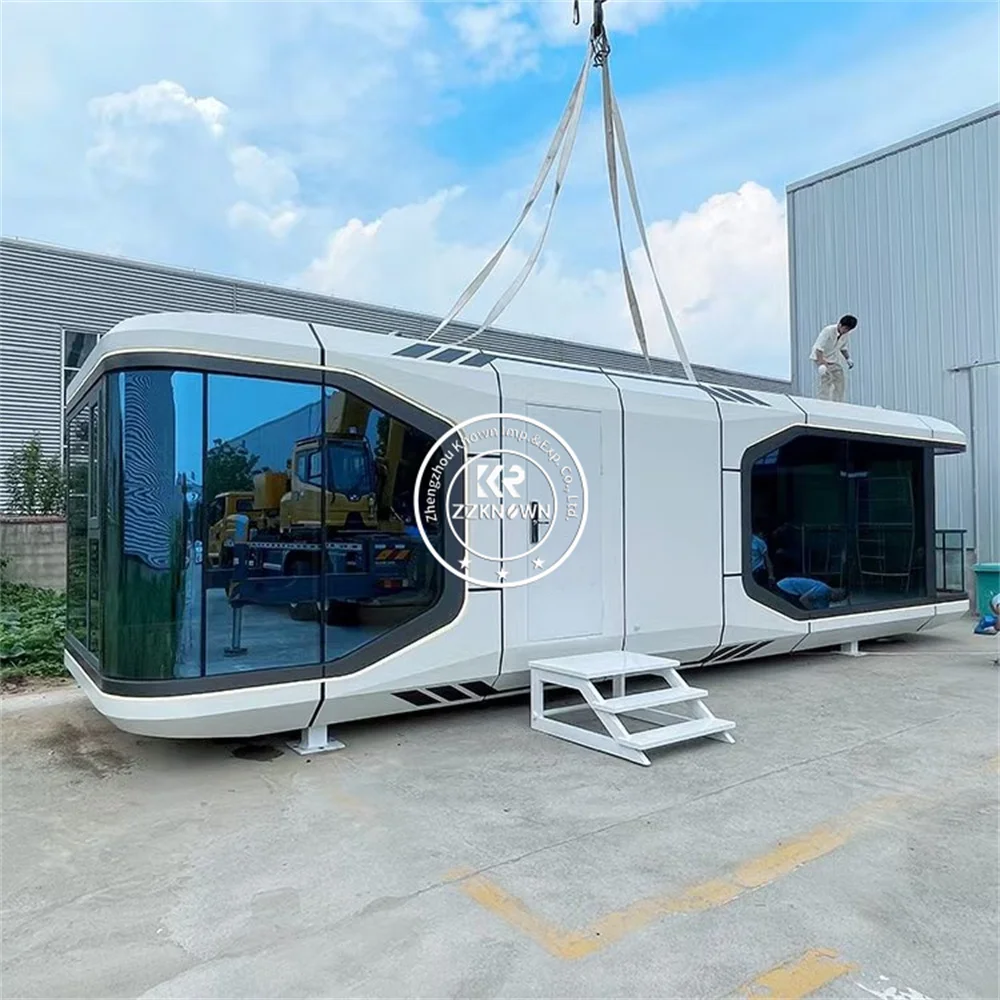 Furnished Cabin Homes Container Capsule Home Villa House 40ft Container Capsule House Luxury Portable Capsule Housefor Resort