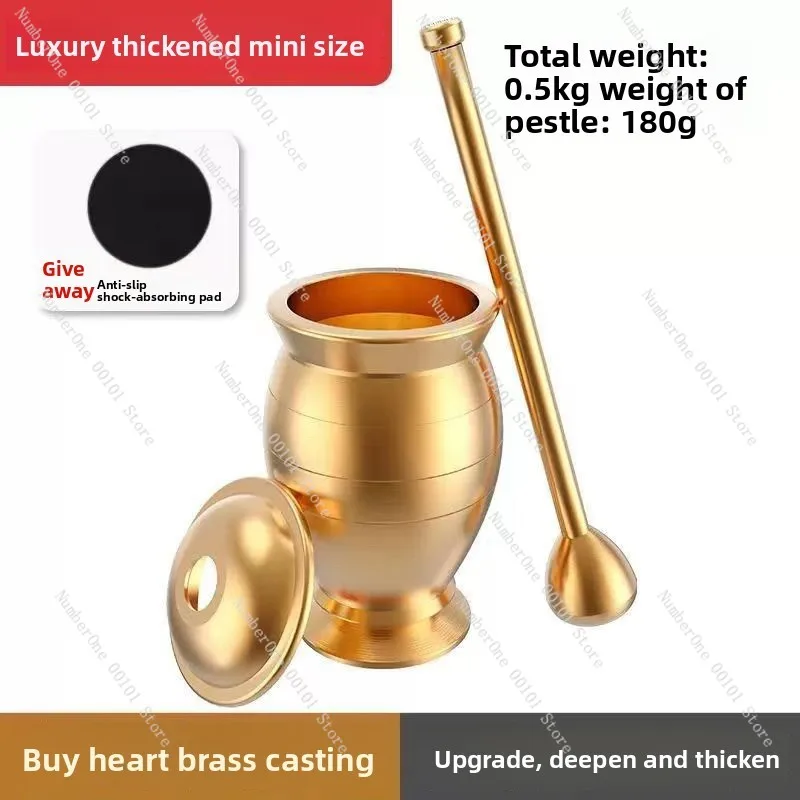 Pure copper pounding jar | pestle medicine cup, garlic mashing vessel | grinder