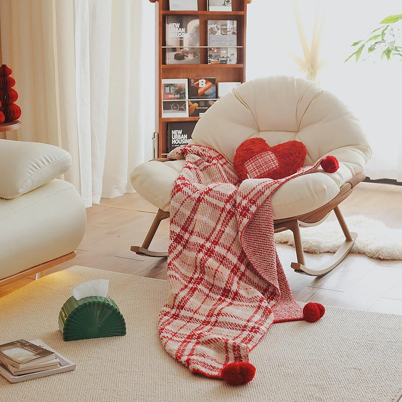 

Double rocking chair rattan adult recliner lazy leisure sofa sleeping living room balcony household rocking