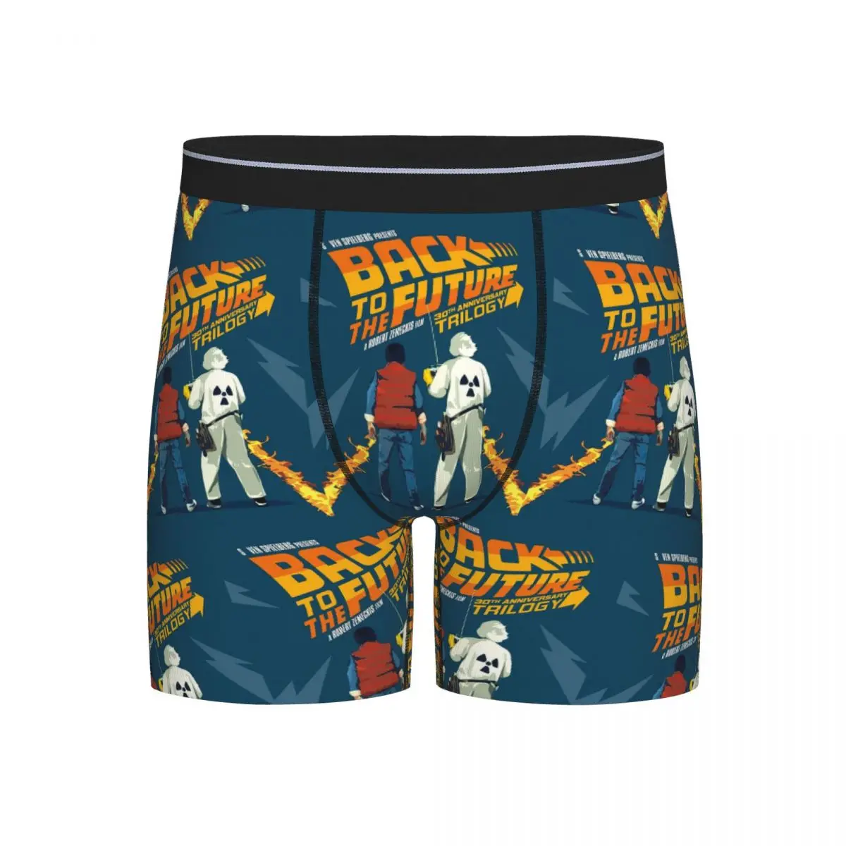 

Long Boxer Underpants Shorts Back To The Future Panties Men Comfortable Underwear for Homme Man Boyfriend Gifts