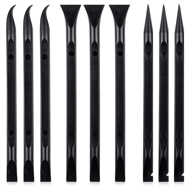 9 Pcs Plastic Scraper Tool Scratch Free Plastic Scraper Cleaning Pen Shaped Scraper Tool Multipurpose Label Scraper-FABY