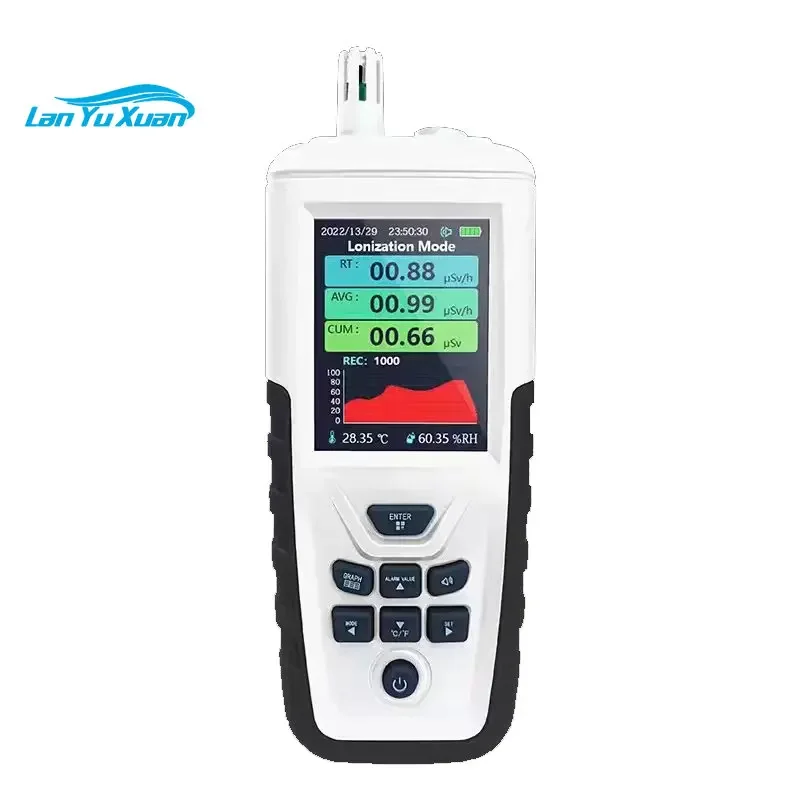 TC8500 Radiation scanner geiger muller counting Multi function digital TFT display Nuclear radiation detector