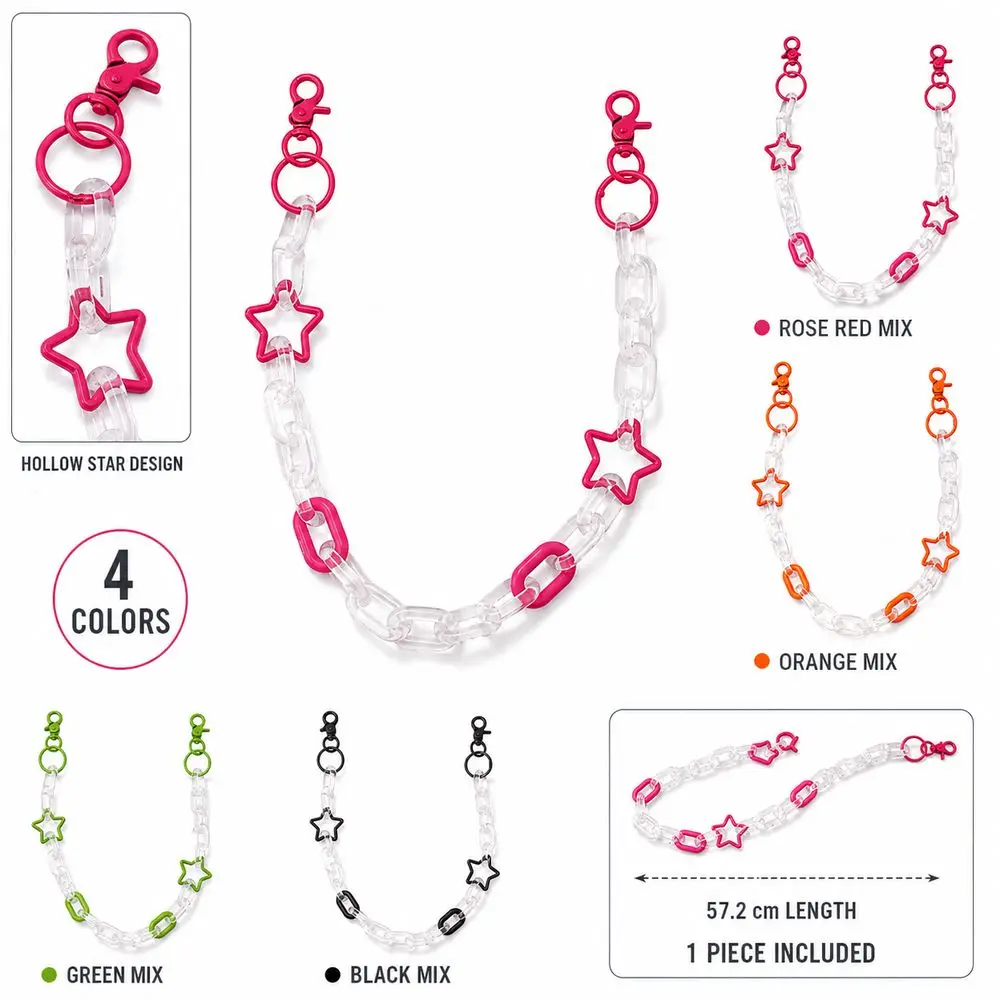 Gifts Y2K Waist Chain Hollow Star Street Style Hip Hop Chain Spliced Trendy Belt Chain Pendant Waist Decoration