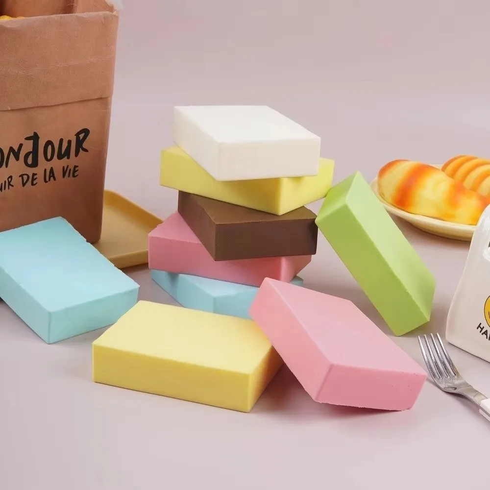 Slow Rising Milk Brick Squishy Soft Touch Sticky Surface Milk Brick Squeeze Realistic Wet and Soft Milk Brick Fidget