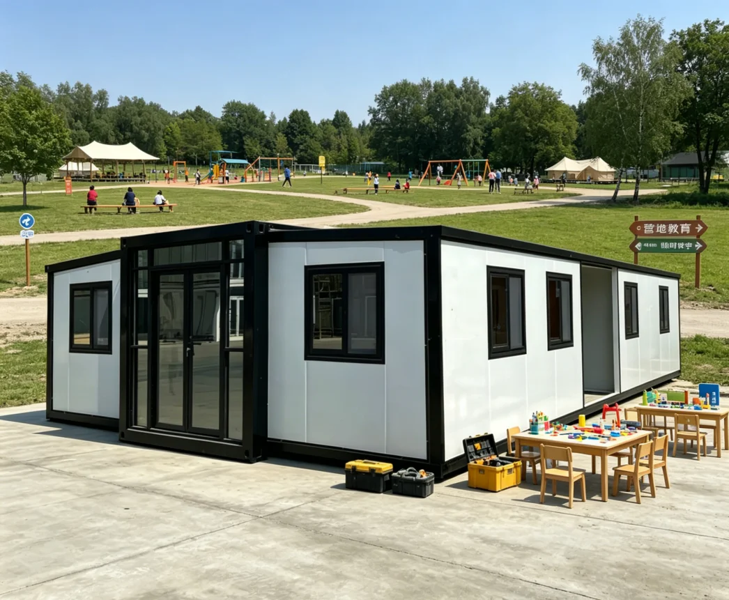 40ft Large Yugong Expandable Folding Container House Prefab Portable Family Home Double Bedroom Living Room for Permanent Living
