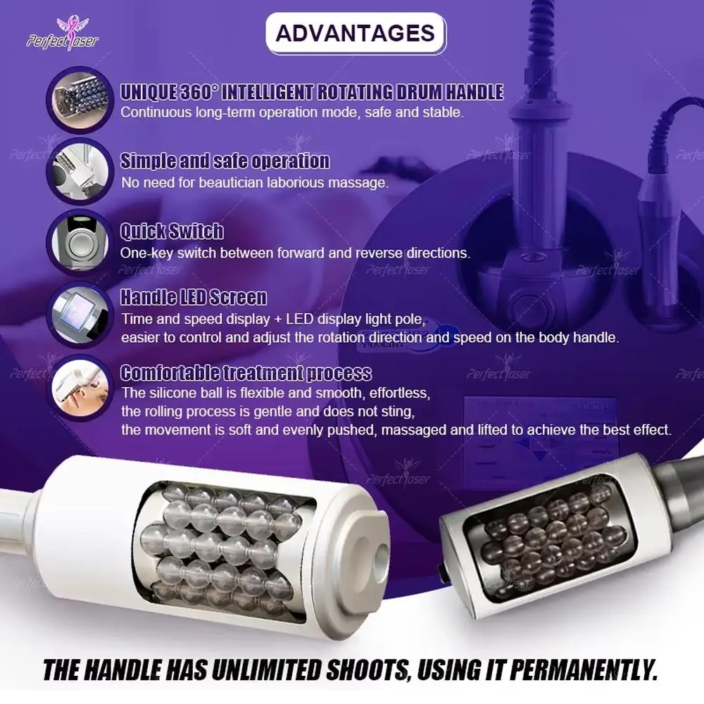 Inner Roller Massage Shaping Slimming Physical Therapy Cellulite Removal Inner Ball Roller Vela Body Shape Machine
