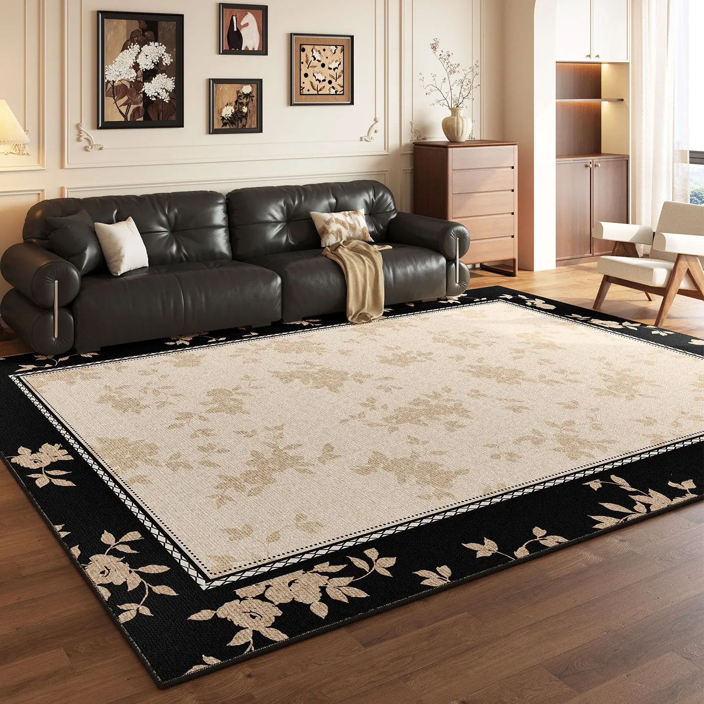 Carpet Living Room Antique Retro Bedroom Bedside Blanket Leave-in and Wipe