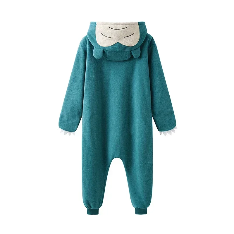 Kids Snorlax Kigurumi Onesie Cosplay Costume For Halloween Fleece Full Body Pajama Christmas Anime Homewear