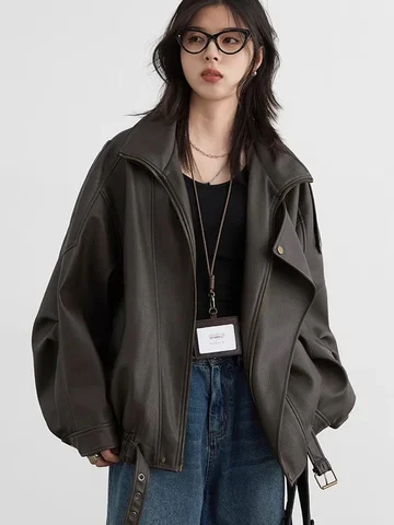 Женская куртка CHIC VEN из искусственной кожи - стиль и комфорт — изображение продукта