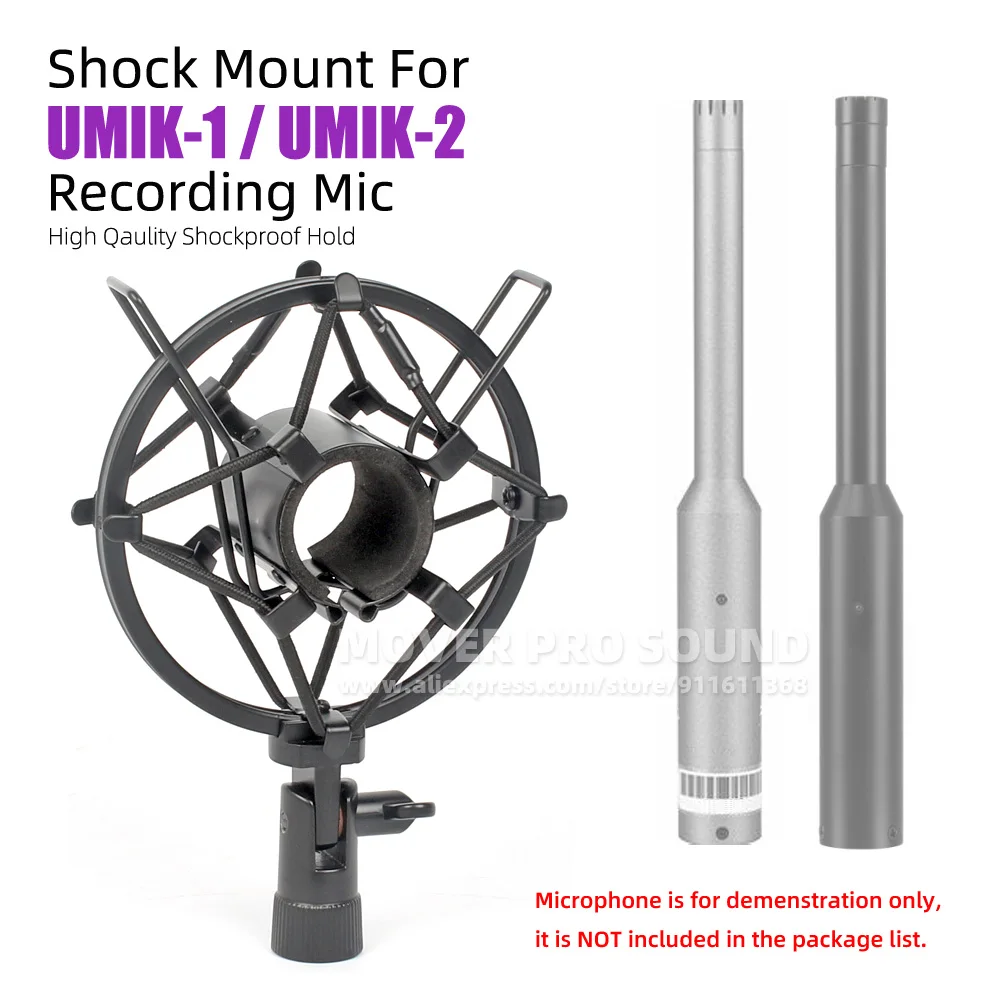 

Isolation Shock Mount Mic Holder For MiniDSP UMIK-1 UMIK-2 UMIK 1 2 Microphone Stand Anti Vibrate Clasp Shockproof Bracket Clip