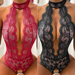 Adult Crotchless Erotice Lingerie Sex Accessoires For Women's Teddy Open Bra Underwear Set Bondage Sex Products Sexy Babydolls