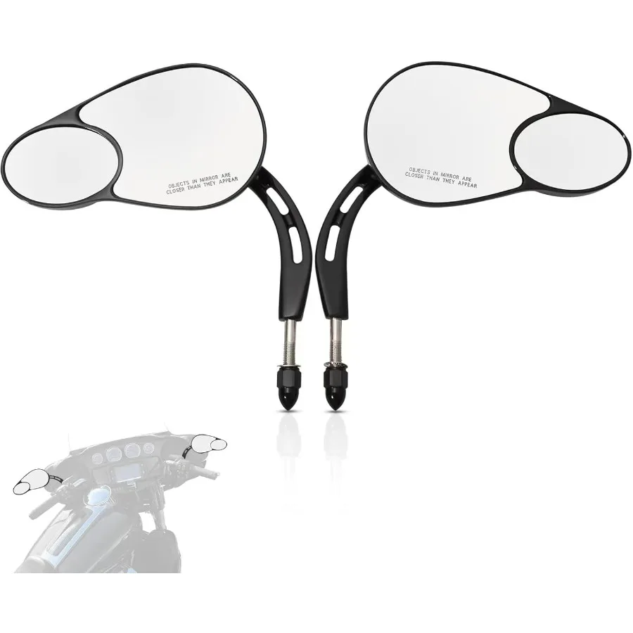 

Зеркала заднего вида Split Vision подходят для Harley 1982-2025 большинства моделей Road King Street Glide Road Glide Softail Iron 1200 Iron 883