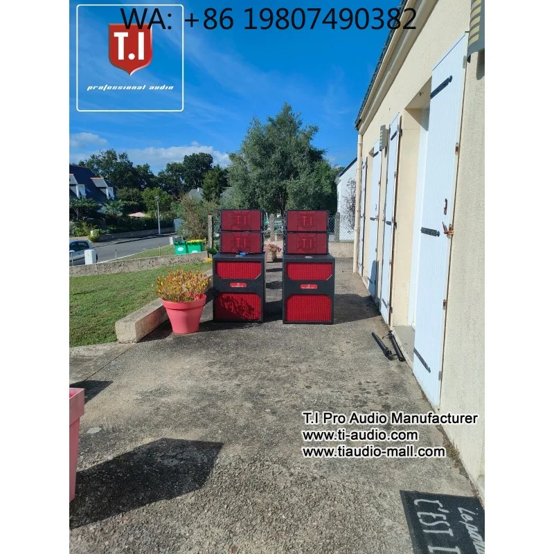 600W Single 10 Inch 2-Way Mini Passive Line Array Speaker Custom Metal Portable System for Stage Events
