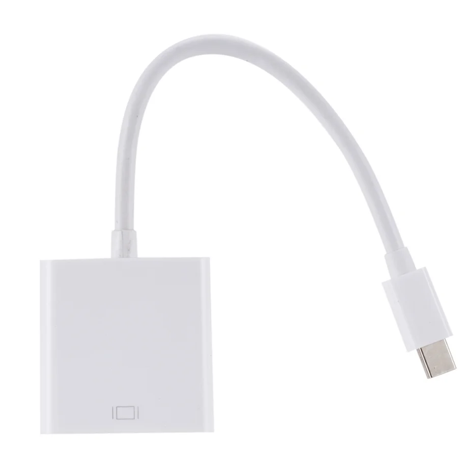 Thunderbolt2  Mini DP To VGA Adapter Cable Mini Displayport To VGA D-Sub Converter HD 1080P Cable for Macbook Pro Air Imac