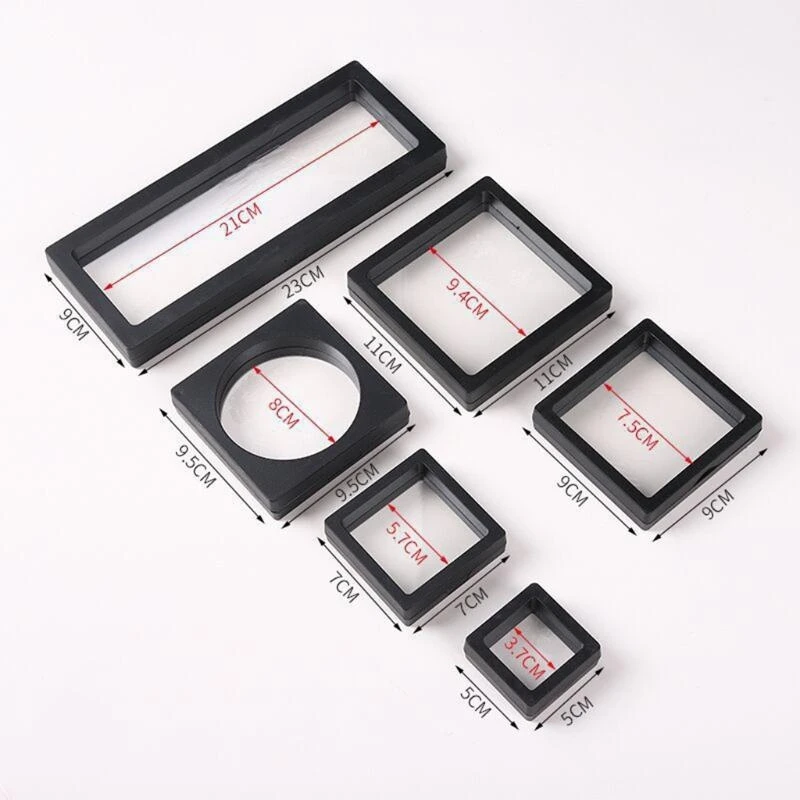 Stojak z pływającą ramą na monety Challenge Aa Medale Chipsy Odznaki