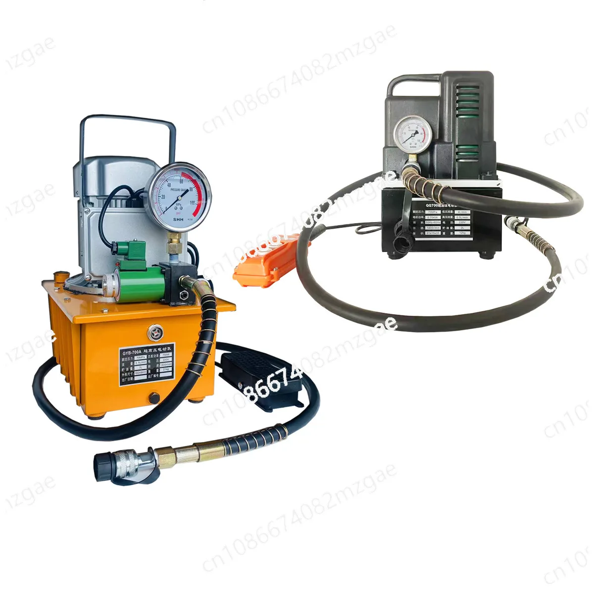 700D ultra-high pressure oil pump solenoid valve hydraulic hydraulic press foot stepping pump station single oil circuit