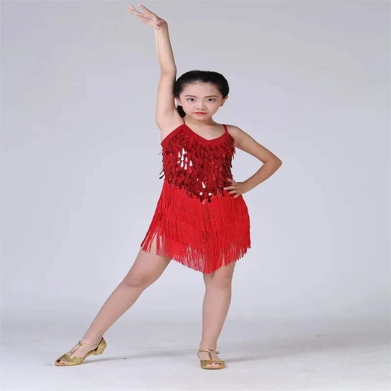

COSda@Stage Dance Wear Latin Dance Dress Kids Cosplay Costume Party Show Children Girl Professional Tango Ballroom Sexy Festival