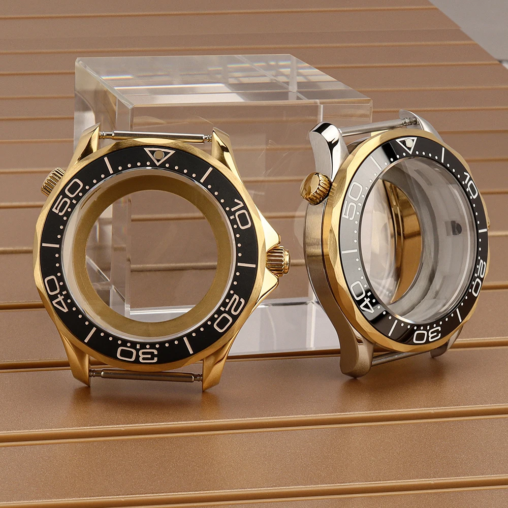 

NH35 41mm Watch Case Ceramic Bezel Sapphire Crystal Waterproof For Seamaster 300 NH34 NH35 NH36 NH38 31mm Dial Watch Accessories