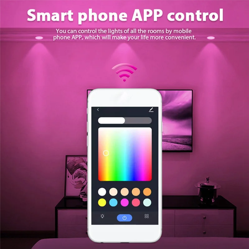 【Top Picks】Smart Candle Light WIFI Remote Control Remote Support Alexa Voice RGBCW Wireless Table Lamp E14 Spike Bulb