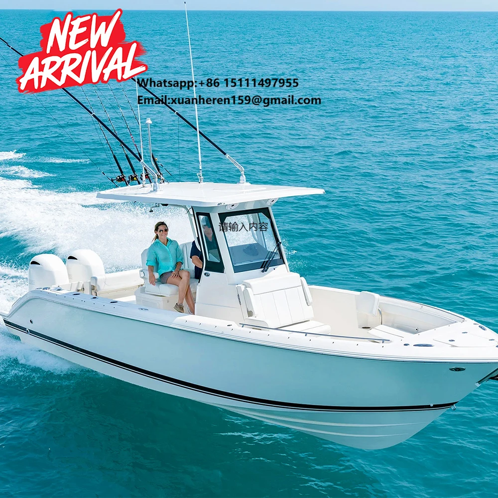 Manufacturer-Made 5-5.8meters Luxury Yacht 16-19ft Aluminum Centre Console Fishing Boat With Outboard Engine