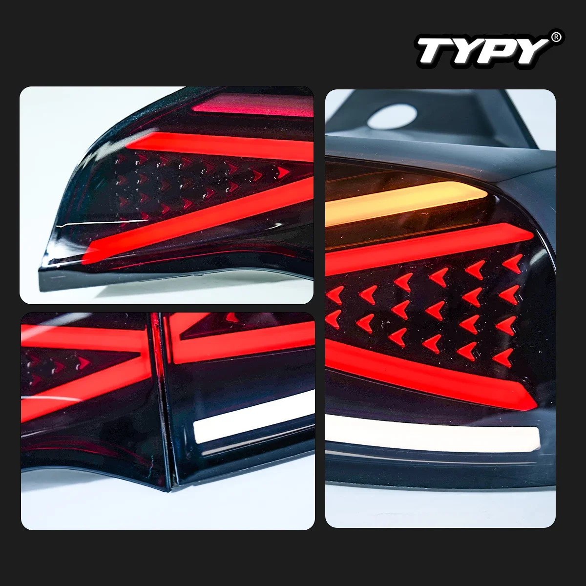 XDS الأكثر مبيعا 2 قطعة أضواء LED السيارة الذيل ضوء الجمعية لنموذج 3 / Y لمبة خلفية اكسسوارات السيارات بدوره متتابع