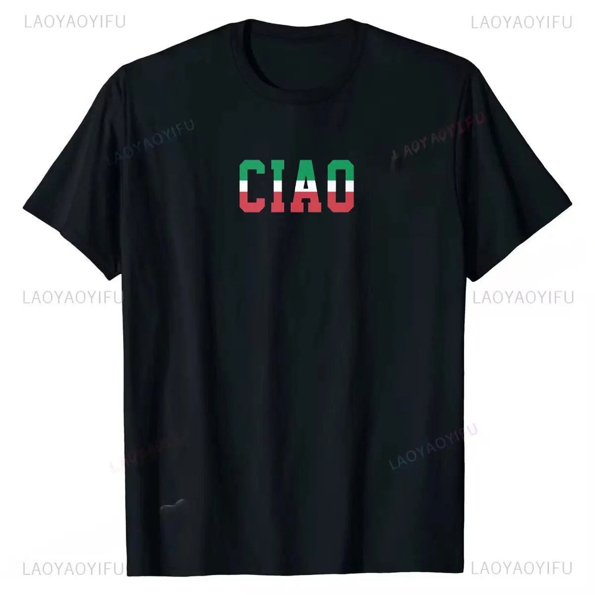 Italia Flag Italy Italian Italiano T-Shirt High Quality Cotton Tshirts Printed on Slim Fit Mens Tees Outdoors Breathable Tops