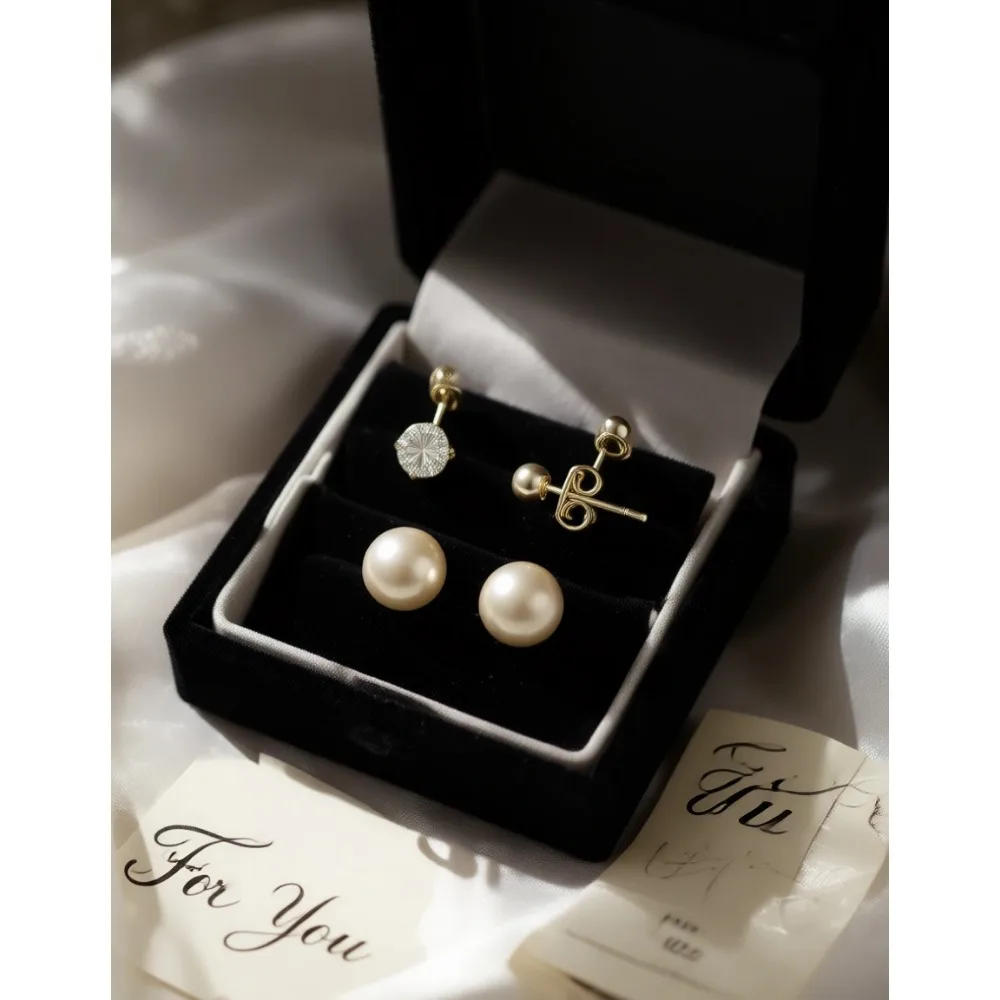 

Набор из 5 пар позолоченных золотом 18K сережек-шариков, 3-10 мм, с высокоглянцевой отделкой