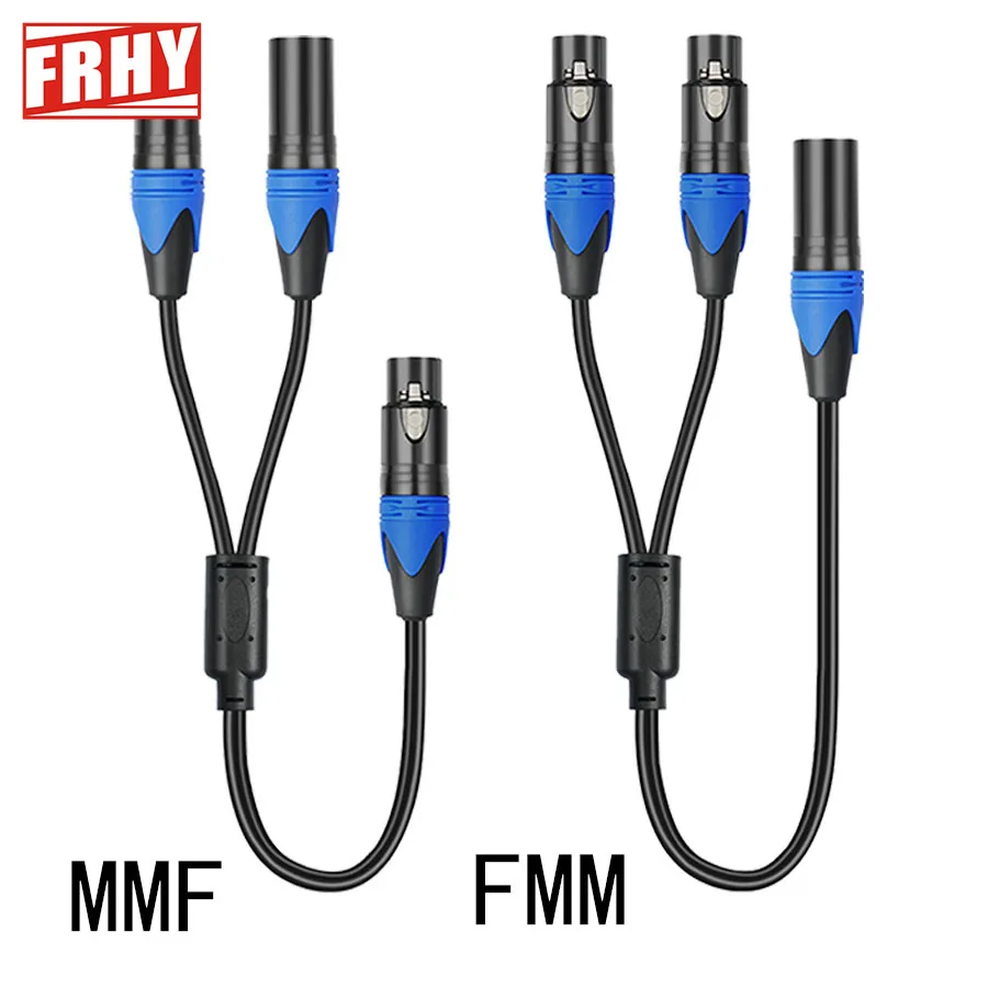 50cm XLR Splitter Cable | 1 Female to 2 Male XLR Y-Cable | Professional Audio Splitter Cord for Microphones, Amplifiers & Mixers