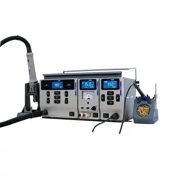 

ATTEN MS-500 3-in-1 Repair System Hot Air Gun Soldering Station And Regulated Power Supply ST-862D ST-9150 APS22-5A BGA SMD PCB