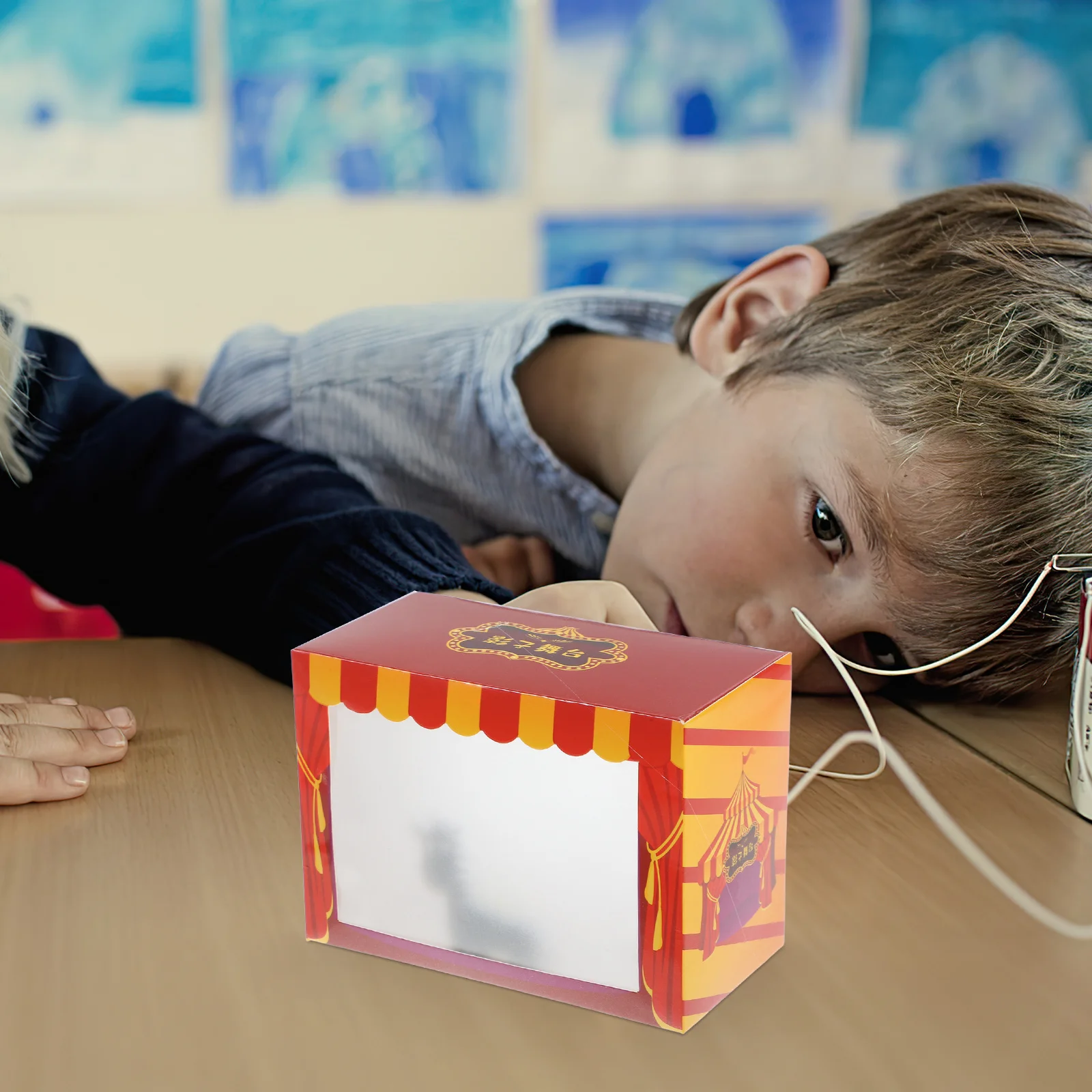 1 Juego de artesanía de sombra tradicional, Kit de fabricación de marionetas de madera DIY para niños, regalo de aprendizaje práctico, almacenamiento compacto y fácil