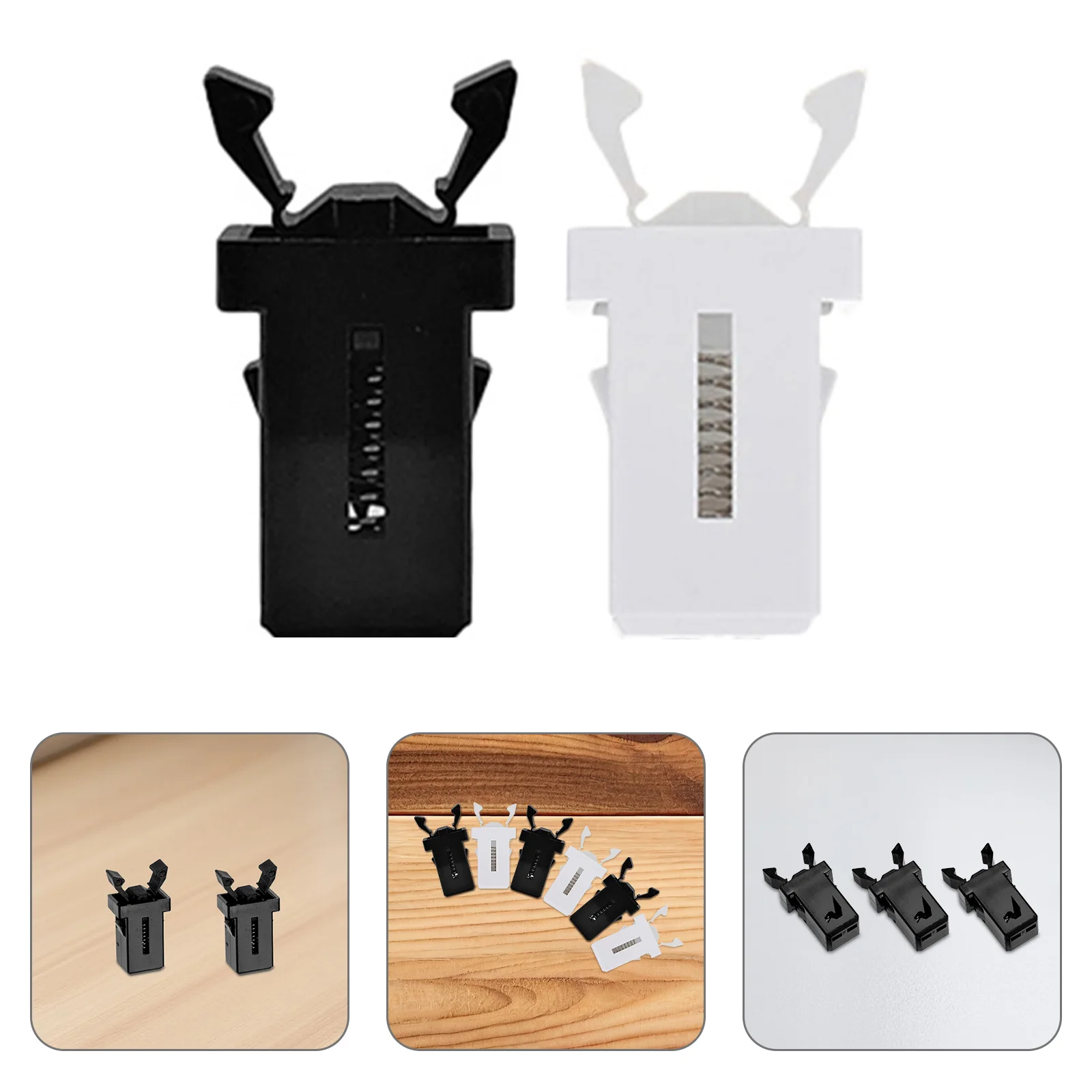 

20pcs Push-Type Garbage Can Lock Replacement Buckles Trash Can Press Buckle Plastic Household Waste Bin Accessories Clip