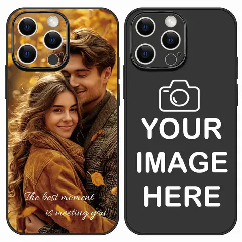 DIY Your Photo Silicone Soft Phone Case For iPhone 17 16 15 14 13 12 11 Pro Xs Max X XR Mini 16e 7 8 Plus SE 2020 2022 Cover