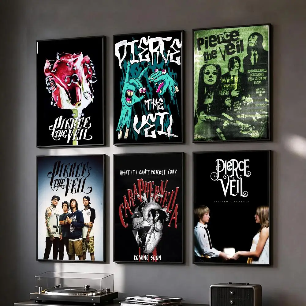 band Pierce The Veil Poster Poster HD Printing Vintage Luxe Home Decor Wall Art for the Living Rooms Entryways Gift
