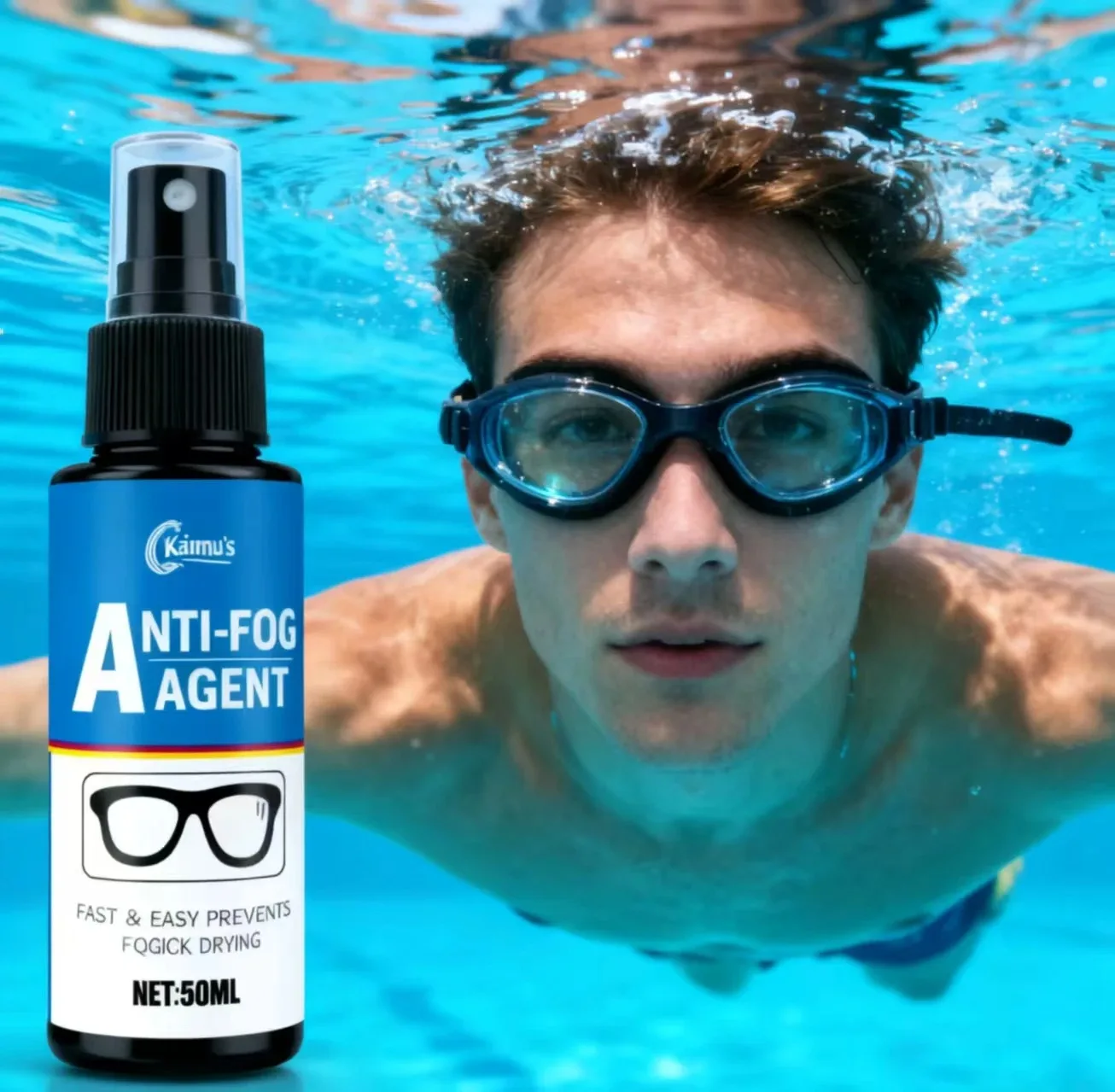 Fasilawei 50ml Universal Anti Fog Spray - For Glasses Car Windshield Goggles Helmet Lens