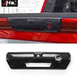 JHO ABS Black Tailgate Handle Overlay Cover Trim For Ford F150 Raptor 2021 2022 2023 Gen3 Car Accessories