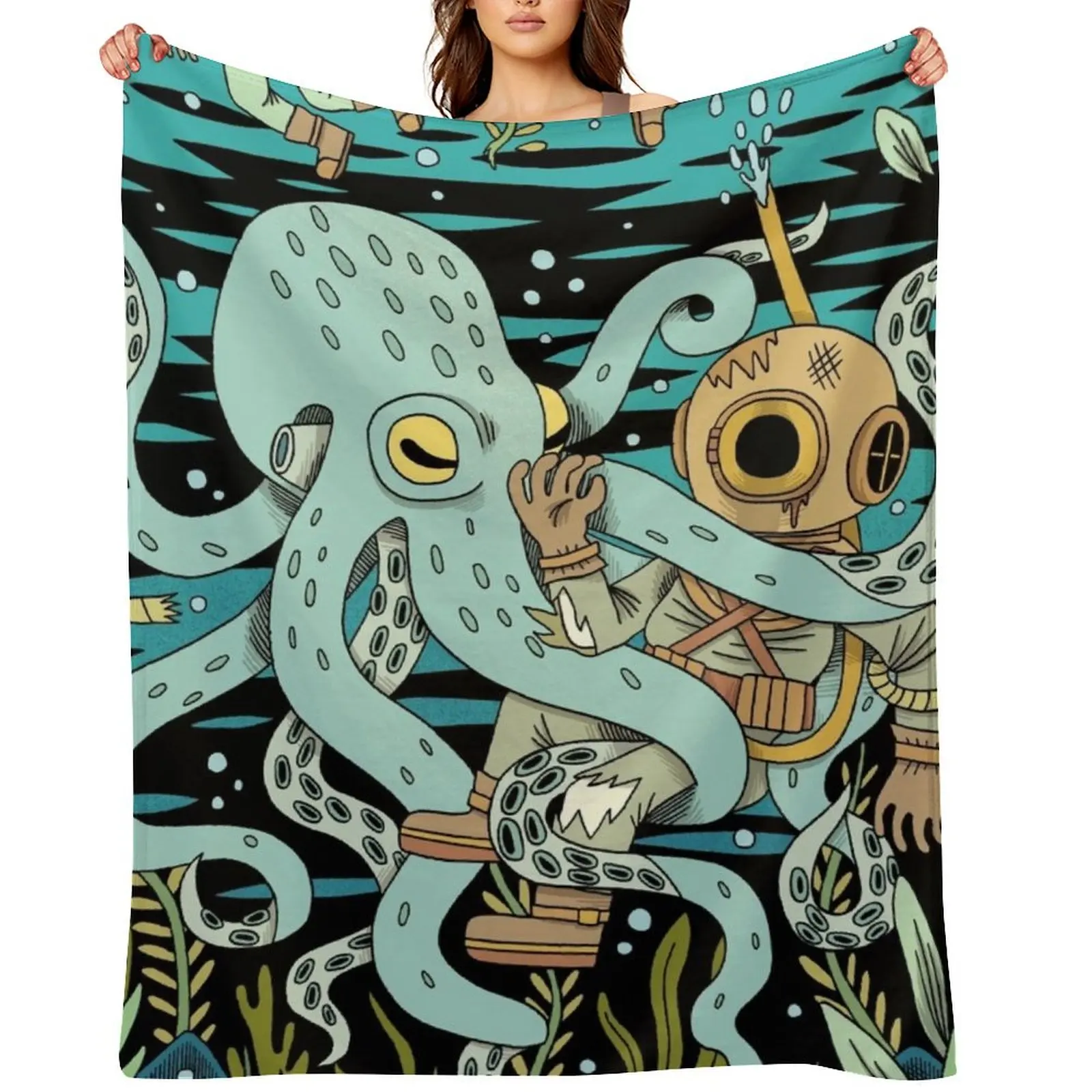 

Diver Throw Blanket Blankets For Baby Picnic Nap Hair Blankets