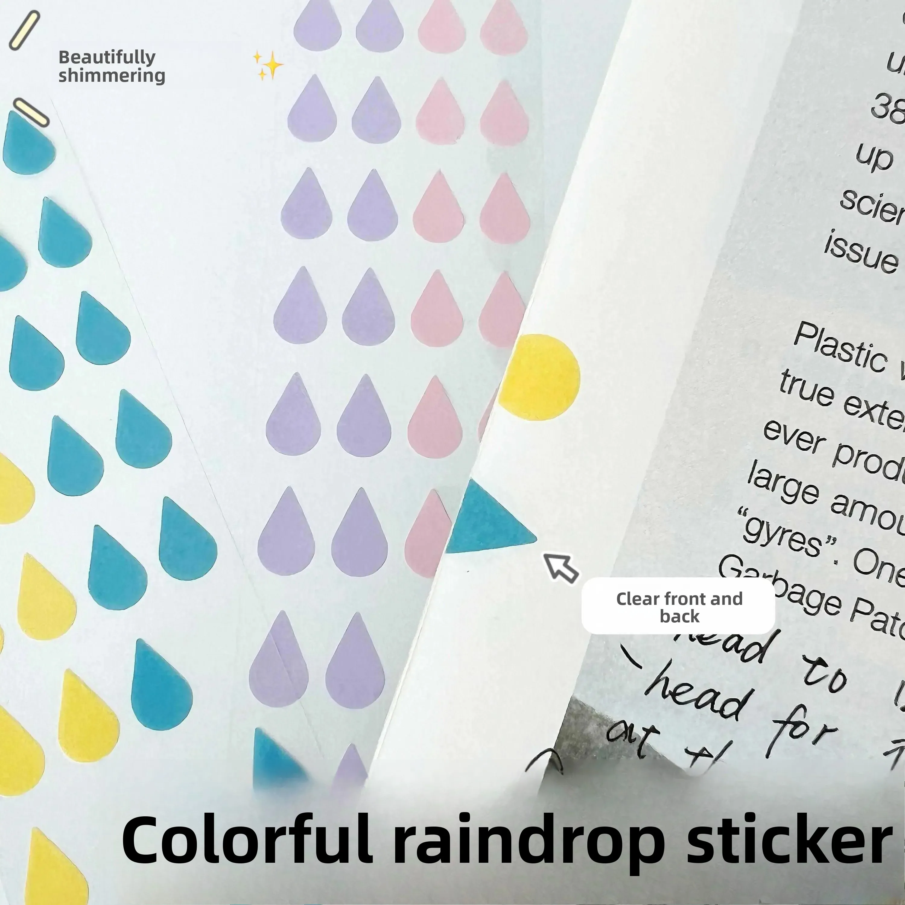 bead-pearl-raindrop-index-stickers-high-aesthetic-value-handmade-album-decorative-decals-reading-label-memo-notes
