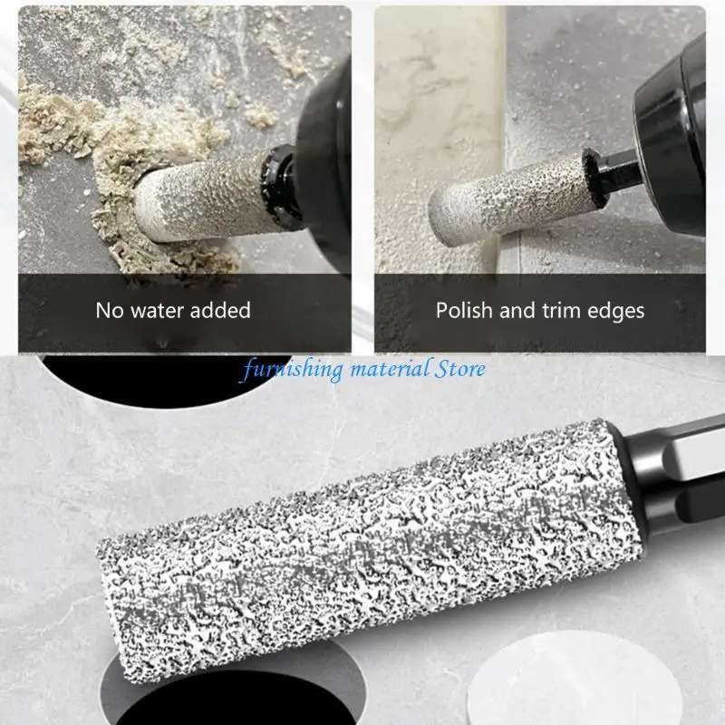 

Y5GD Hexagonal Shank Dry Drilling Grinding Drill Bits Kits Diamonds Drill Bits Tile Hole Cutter 6mm/8mm/10mm/12mm