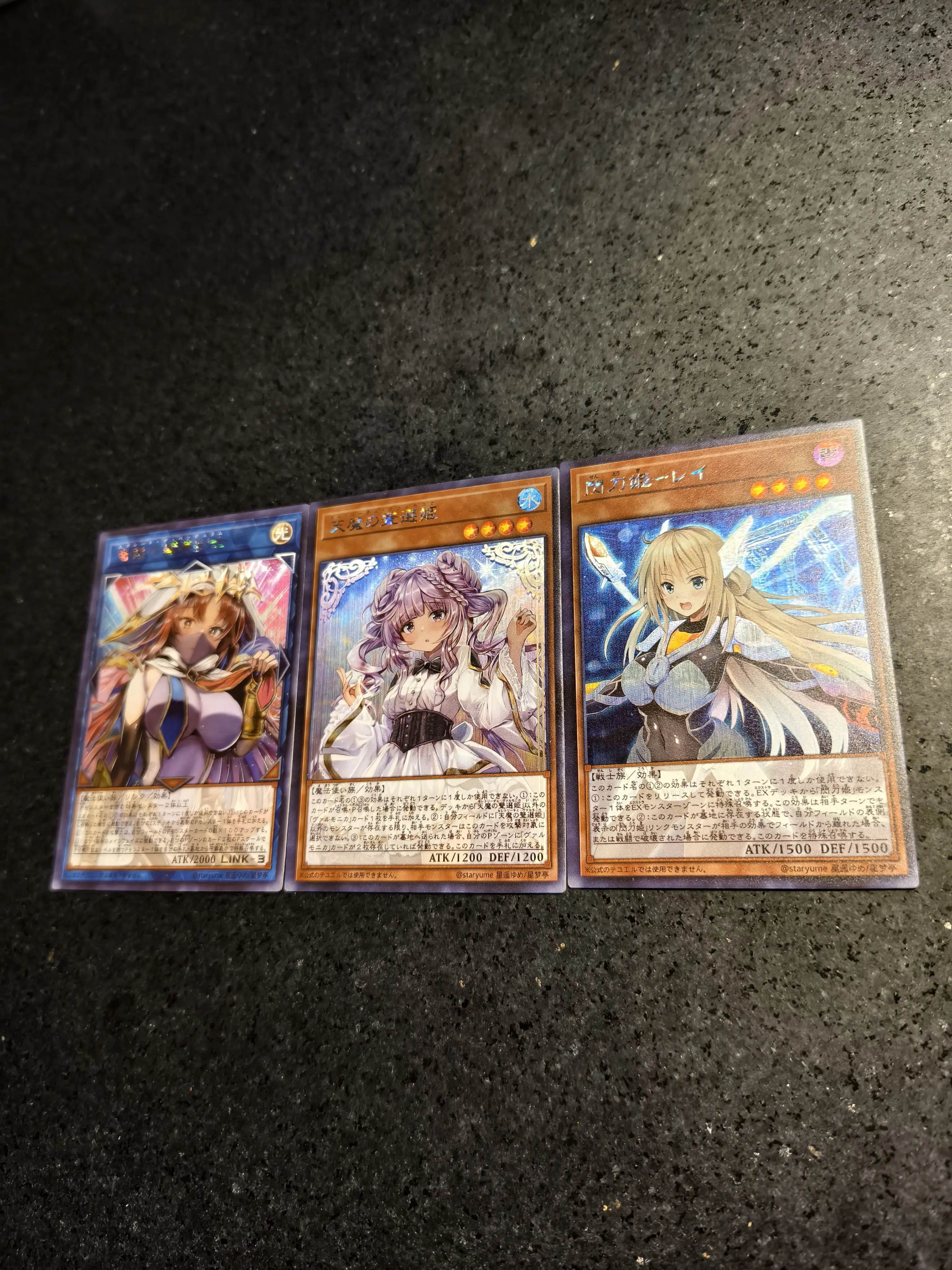 3pcs/set Diy Yu-Gi-Oh! Sky Striker Ace Self Control Collect Signature Trading Flash Card Anime Cartoon Gift