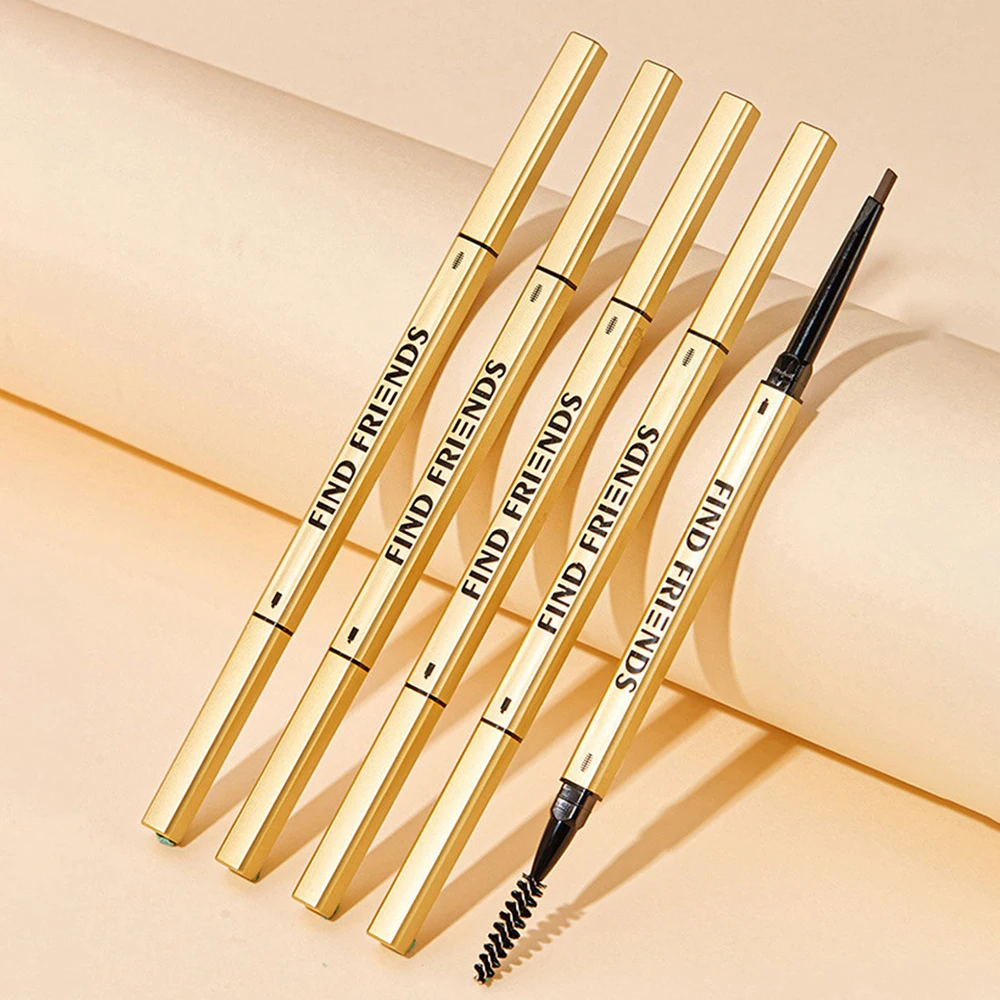 Natural Eyebrow Pencil Natural Stereo Slim Refill Triangle Eyebrow Pencil Beauty And Health New Eyebrow Pencil Small Gold Bar